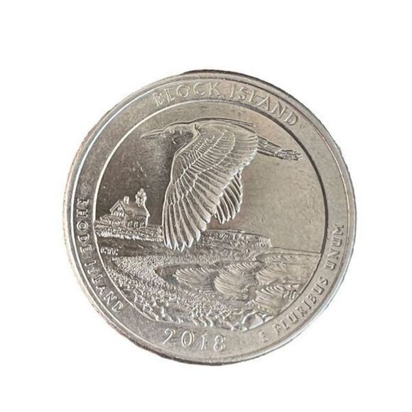 2018 P- Rhode Island Block Island Quarter Error Coin - Picture 1 of 4